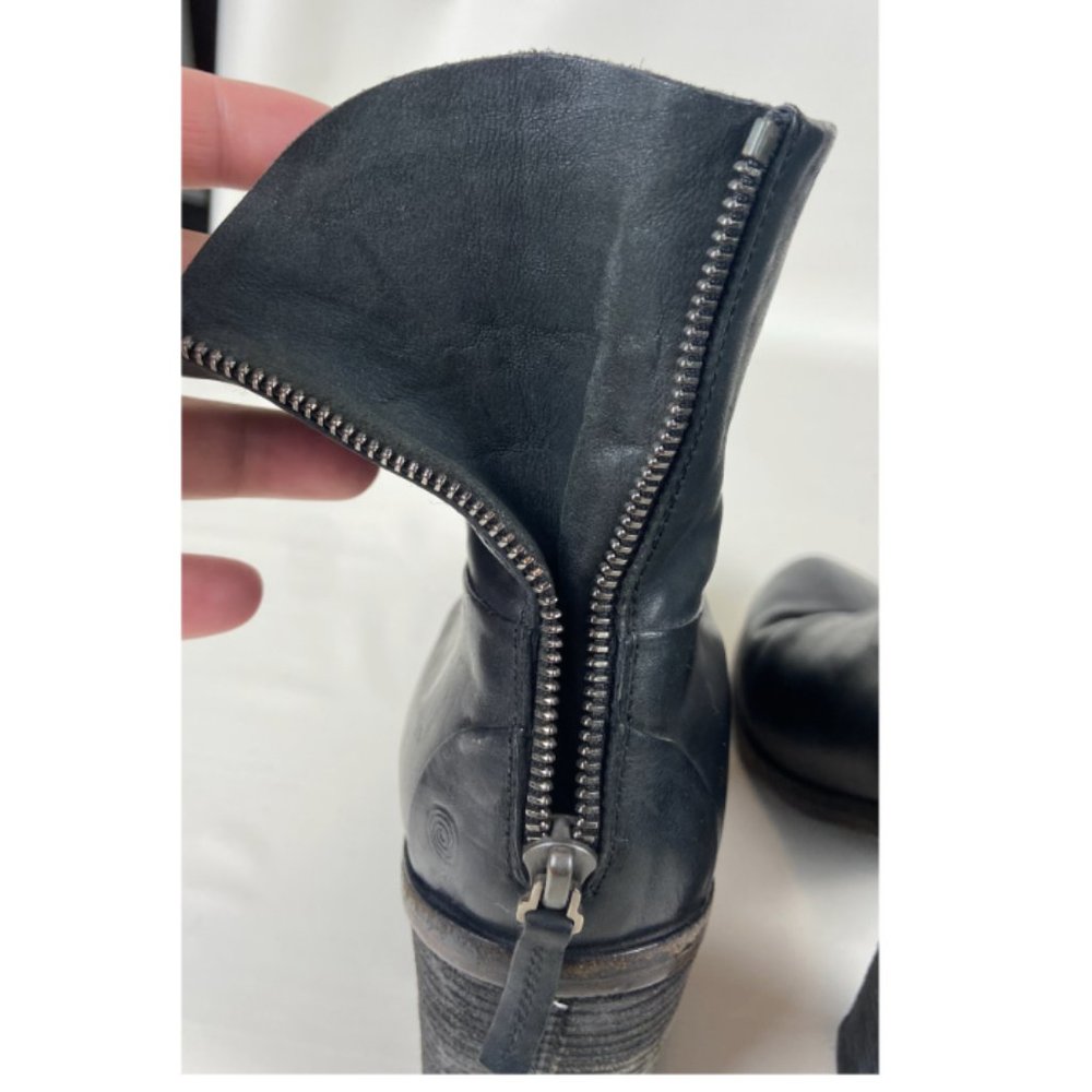 MARSELL BLOCK HEEL ZIP COMBAT MOTO BOOTS 39 8.5 - Picture 5 of 9